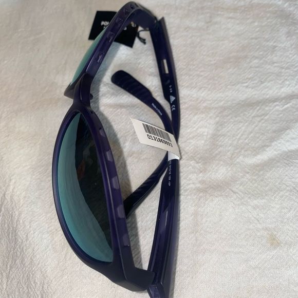 Adidas SP0012 Full Rim Round Matte Violet / Smoke Polarized Sunglasses - Picture 3 of 5